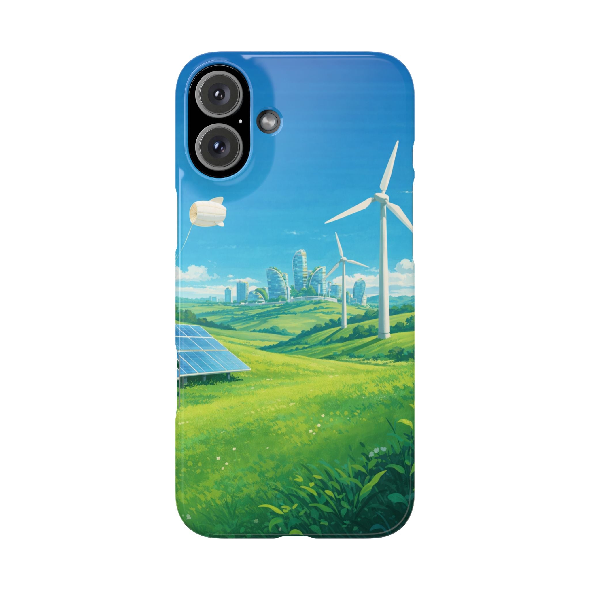 Solarpunk Eco Landscape iPhone Case