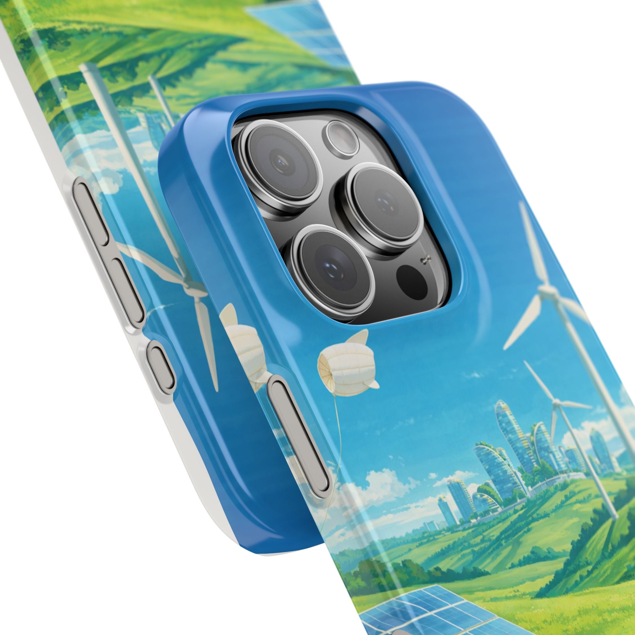 Solarpunk Eco Landscape iPhone Case