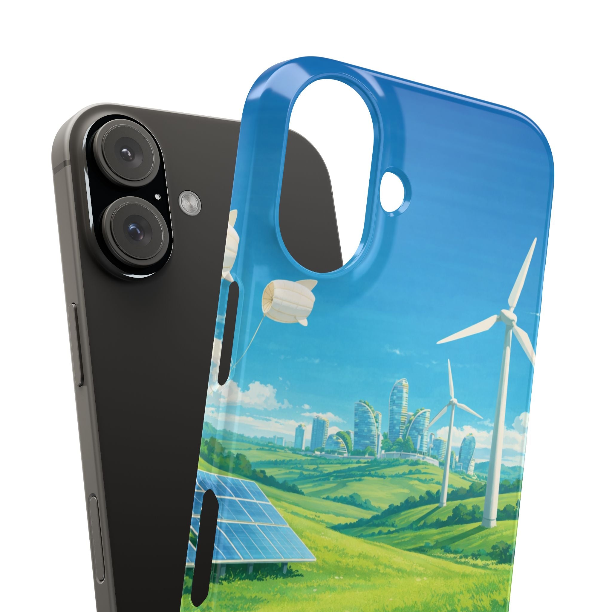 Solarpunk Eco Landscape iPhone Case