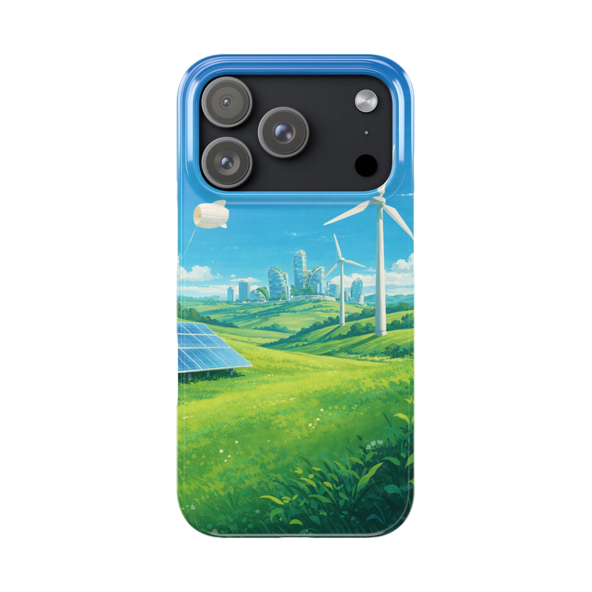 Solarpunk Eco Landscape iPhone Case