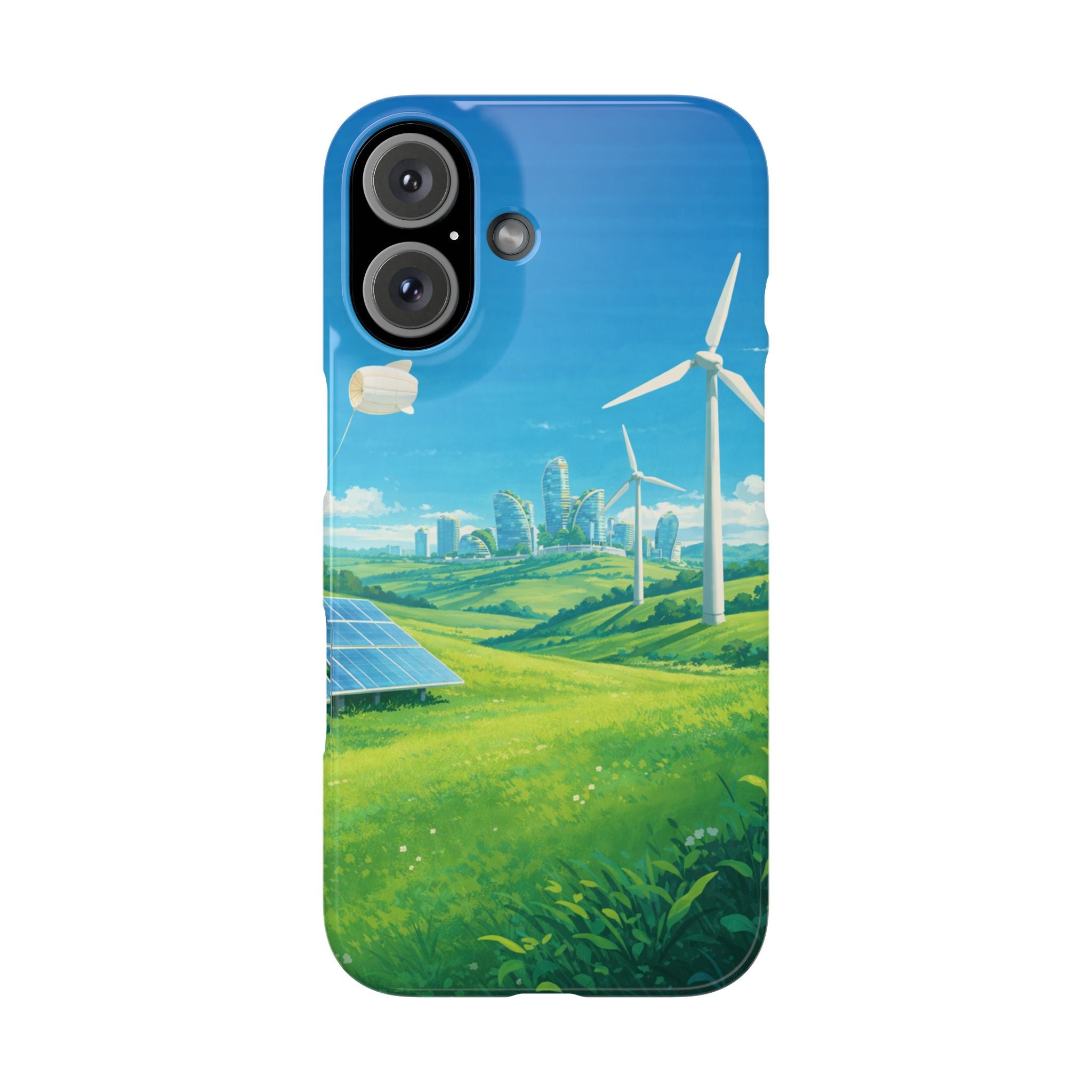 Solarpunk Eco Landscape iPhone Case