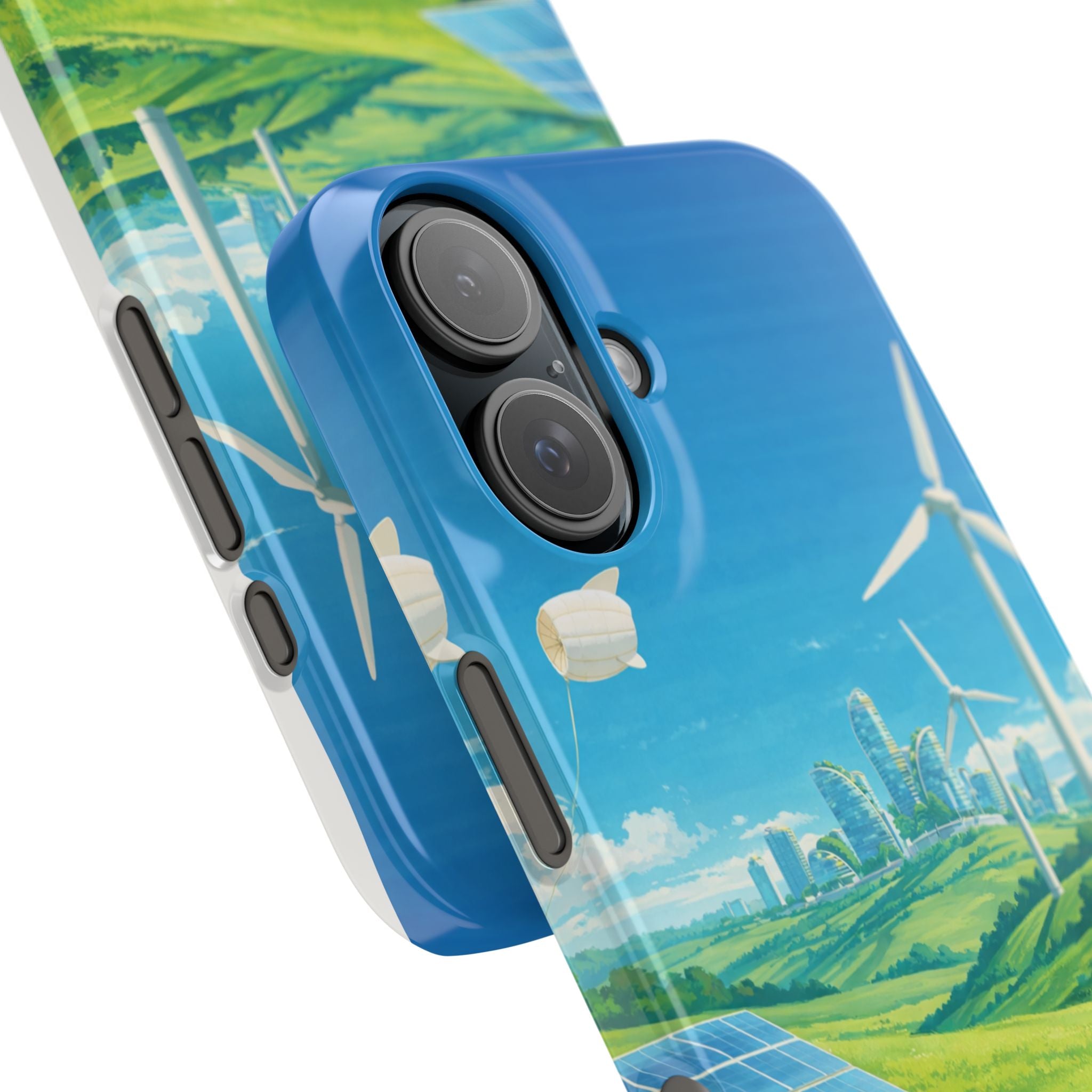 Solarpunk Eco Landscape iPhone Case