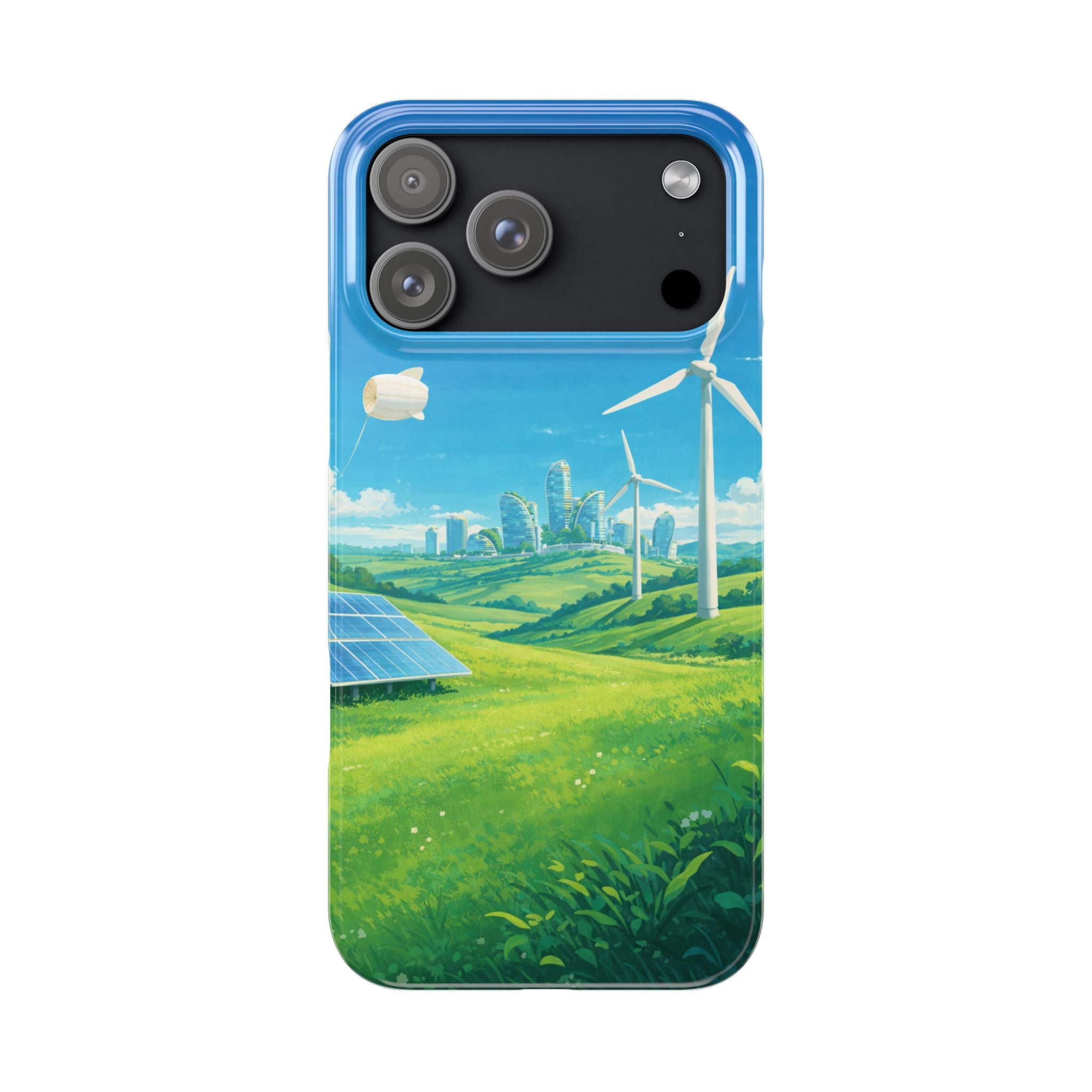 Solarpunk Eco Landscape iPhone Case