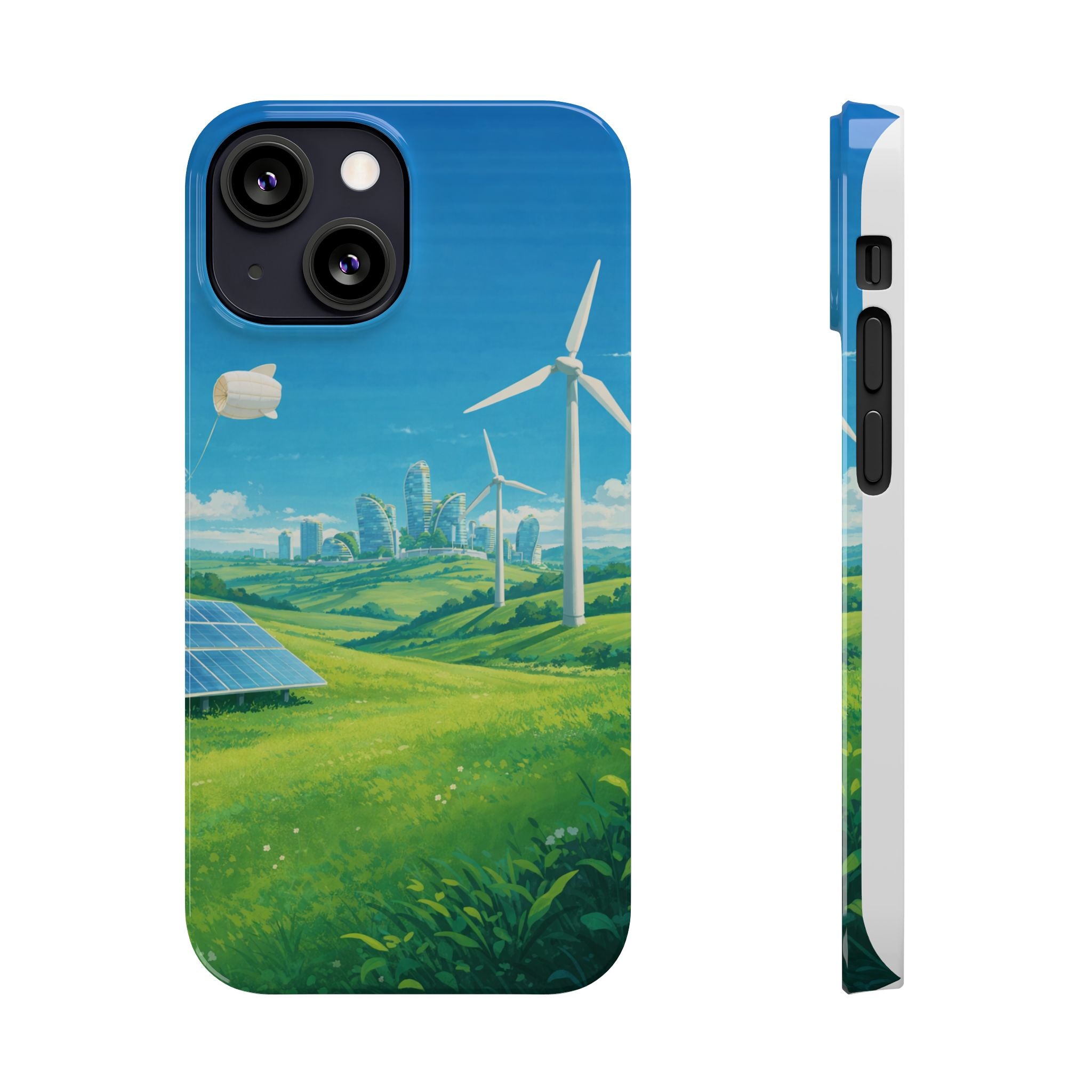 Solarpunk Eco Landscape iPhone Case