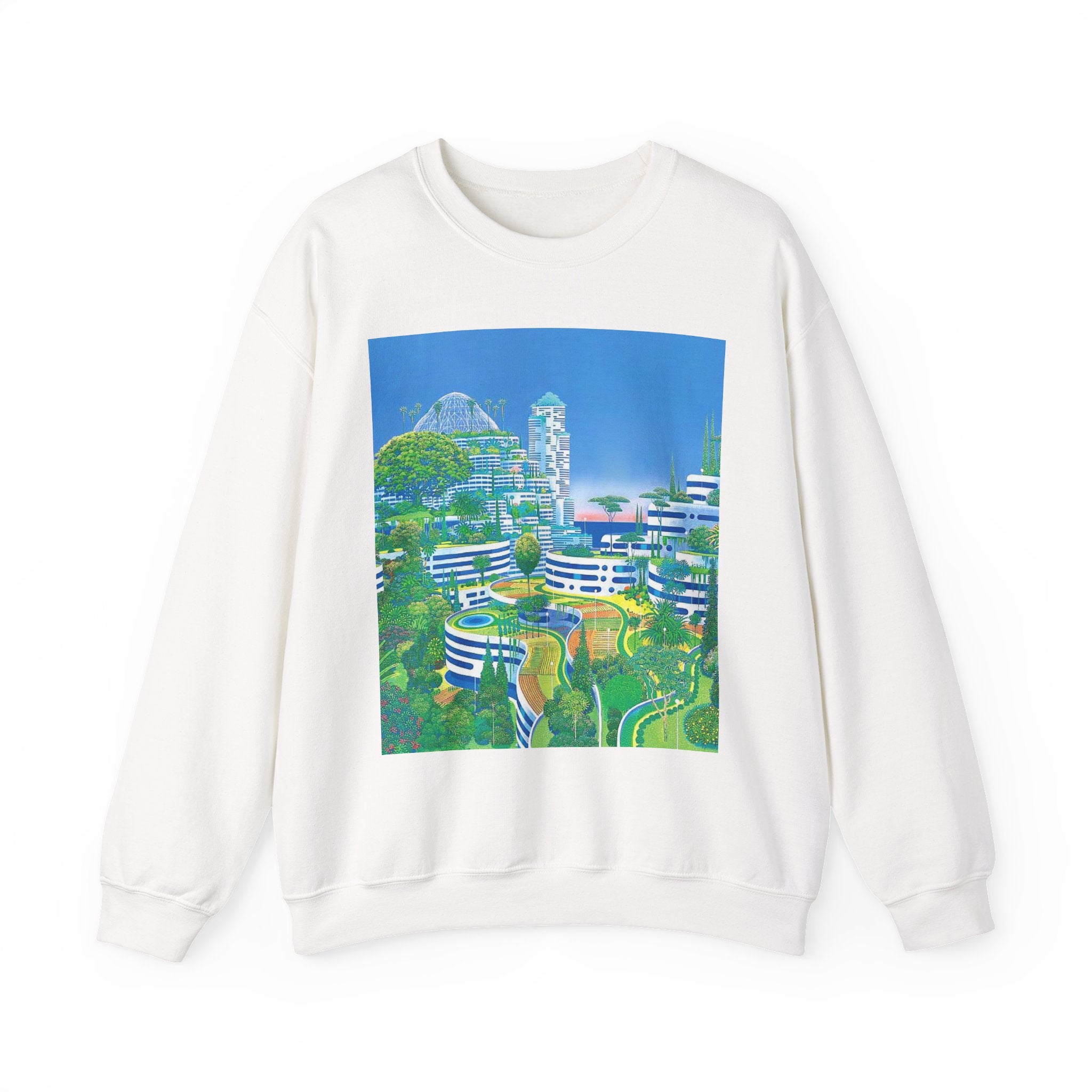 Solarpunk Cityscape Sweatshirt