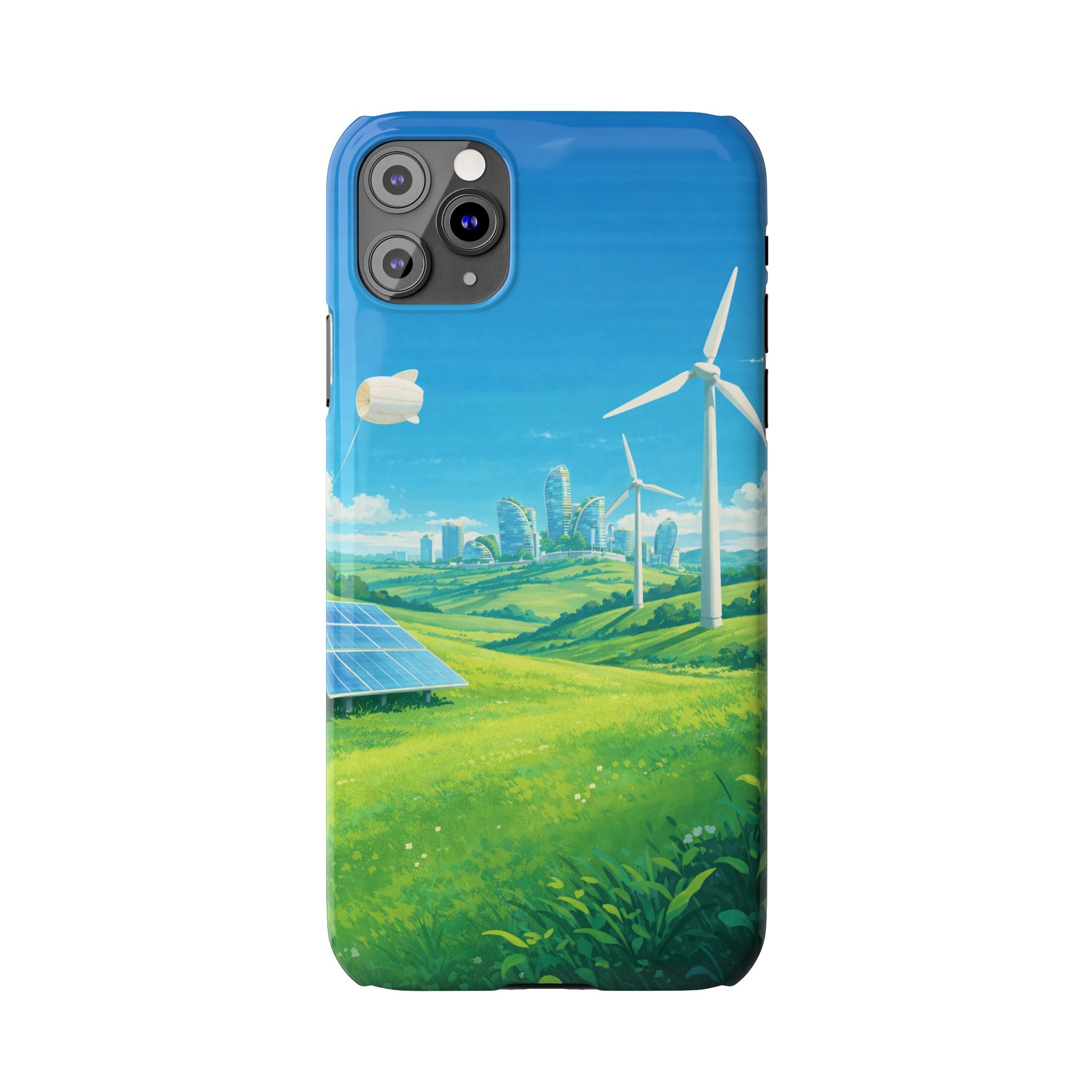 Solarpunk Eco Landscape iPhone Case