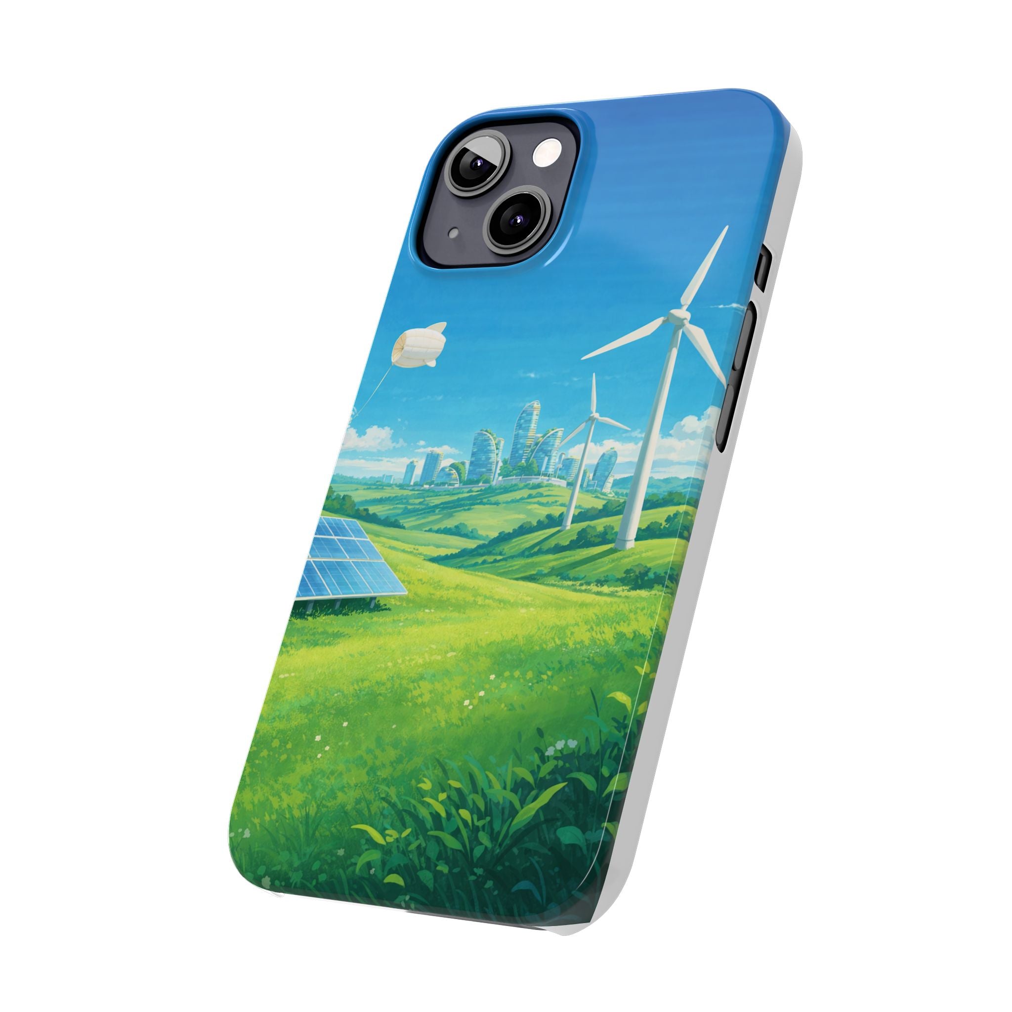 Solarpunk Eco Landscape iPhone Case
