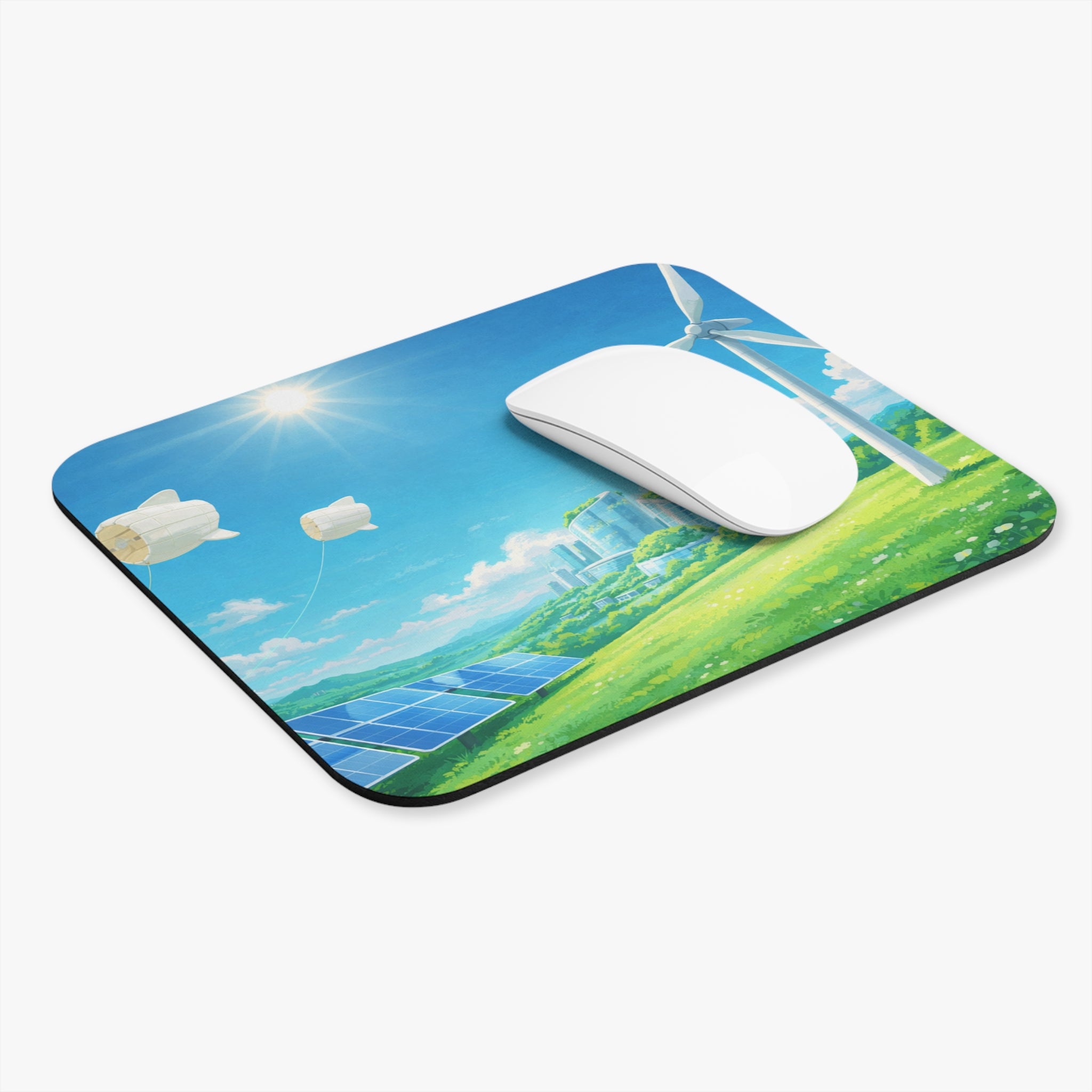 Solarpunk Eco City Mouse Pad