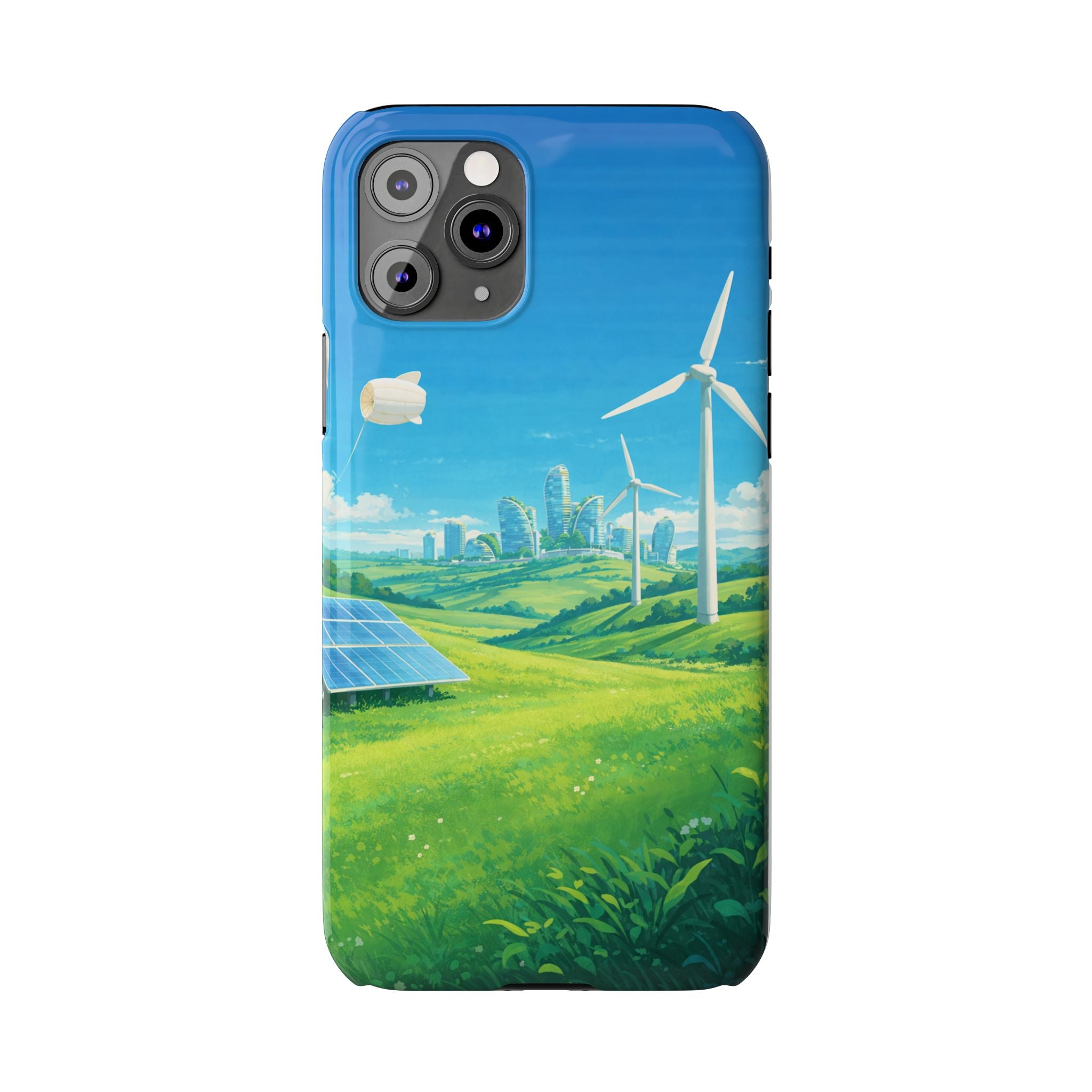 Solarpunk Eco Landscape iPhone Case