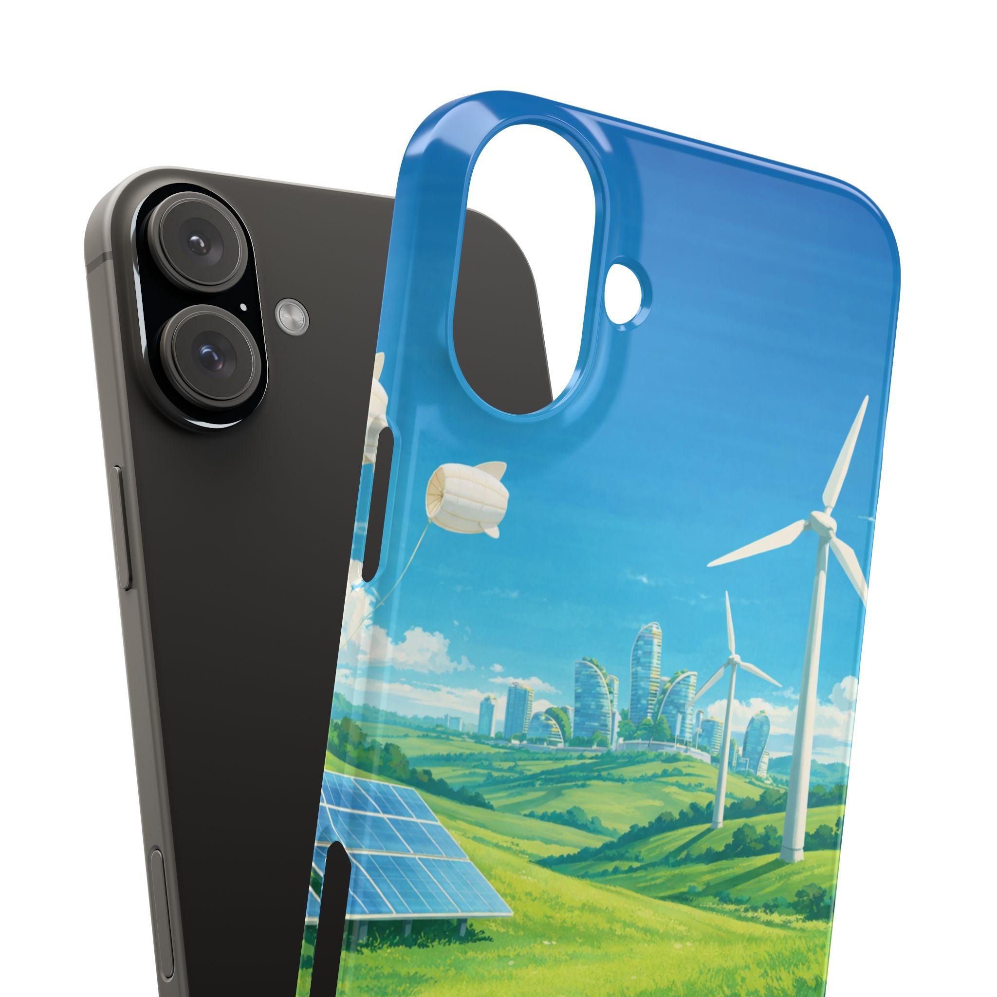 Solarpunk Eco Landscape iPhone Case