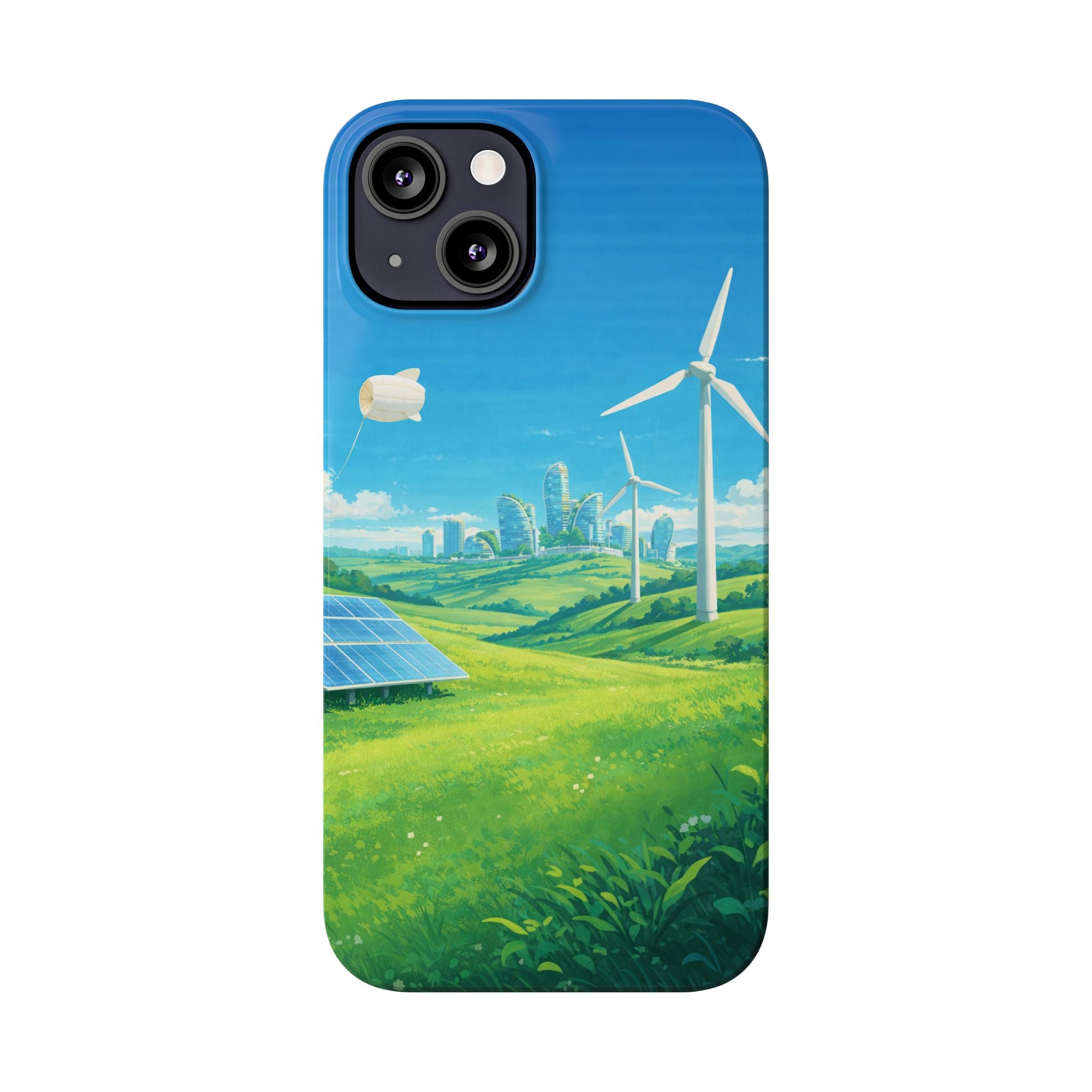 Solarpunk Eco Landscape iPhone Case