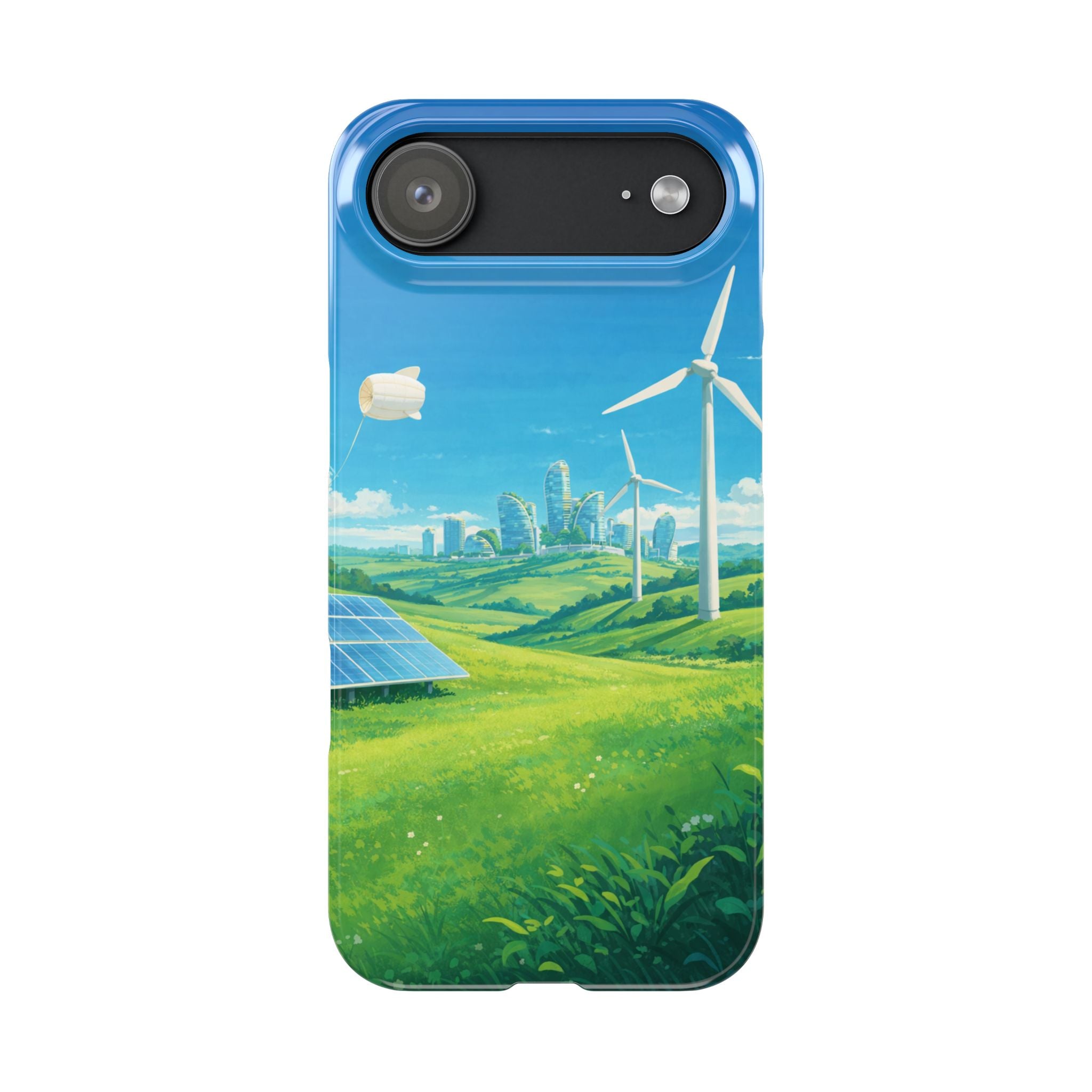 Solarpunk Eco Landscape iPhone Case