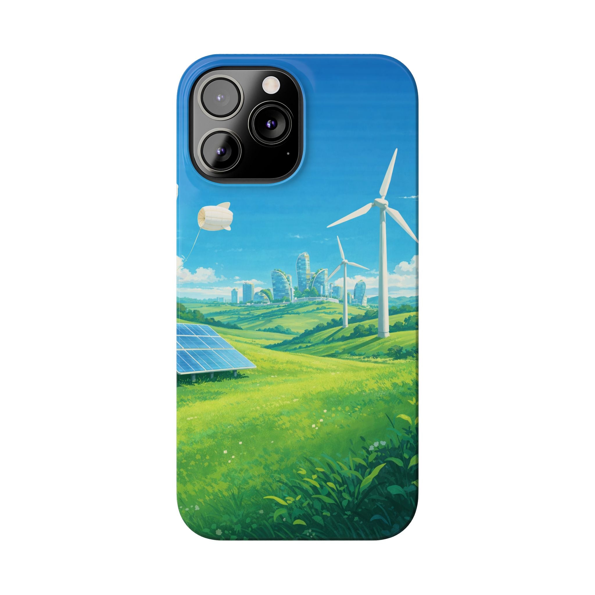 Solarpunk Eco Landscape iPhone Case