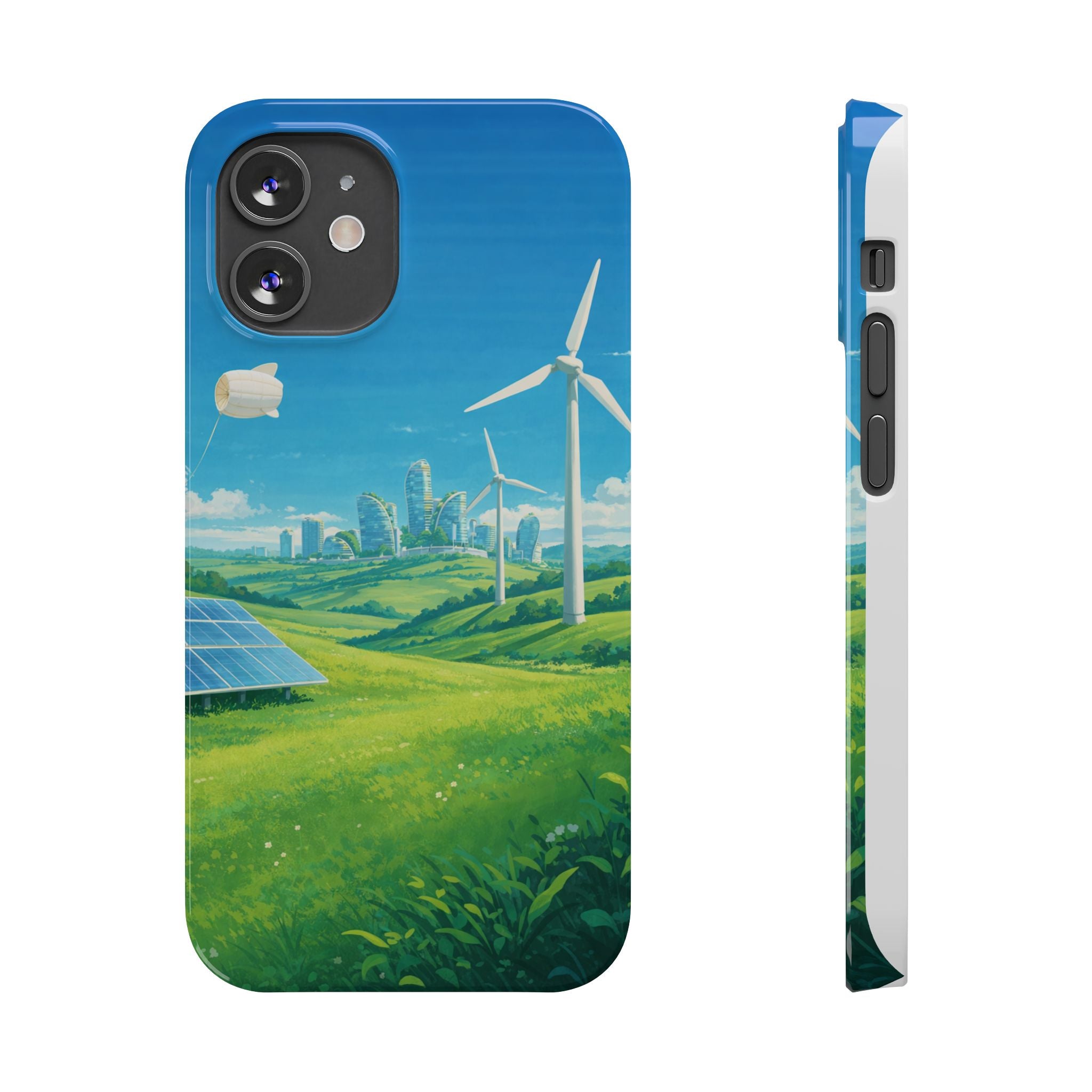 Solarpunk Eco Landscape iPhone Case
