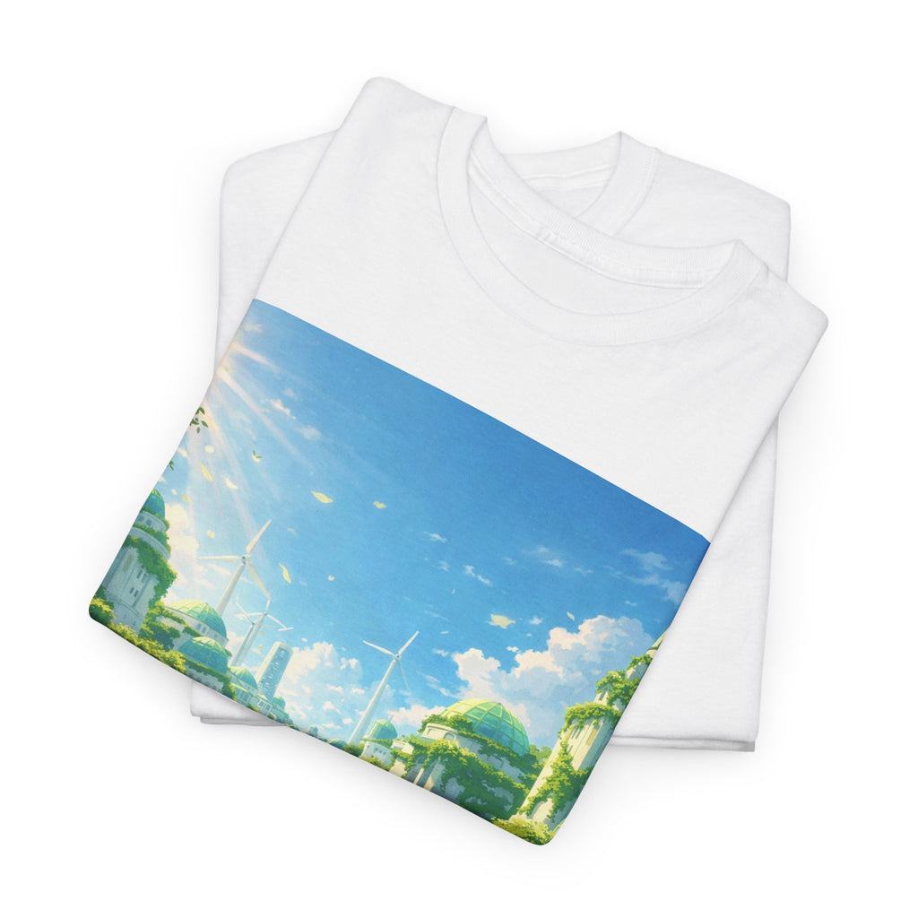 Solarpunk Sunlit Canal T-Shirt